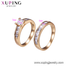 15603-Xuping Jewelry Fashion Combination Finger Ring para Unisex con color oro 18K